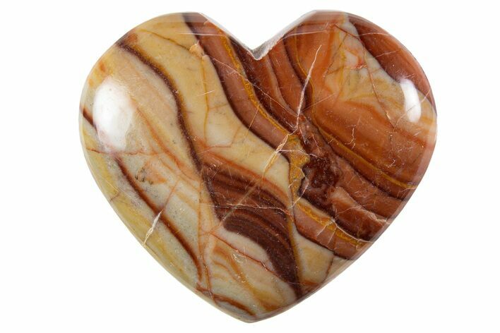 Polished Rolling Hills Dolomite Heart - Mexico #341967